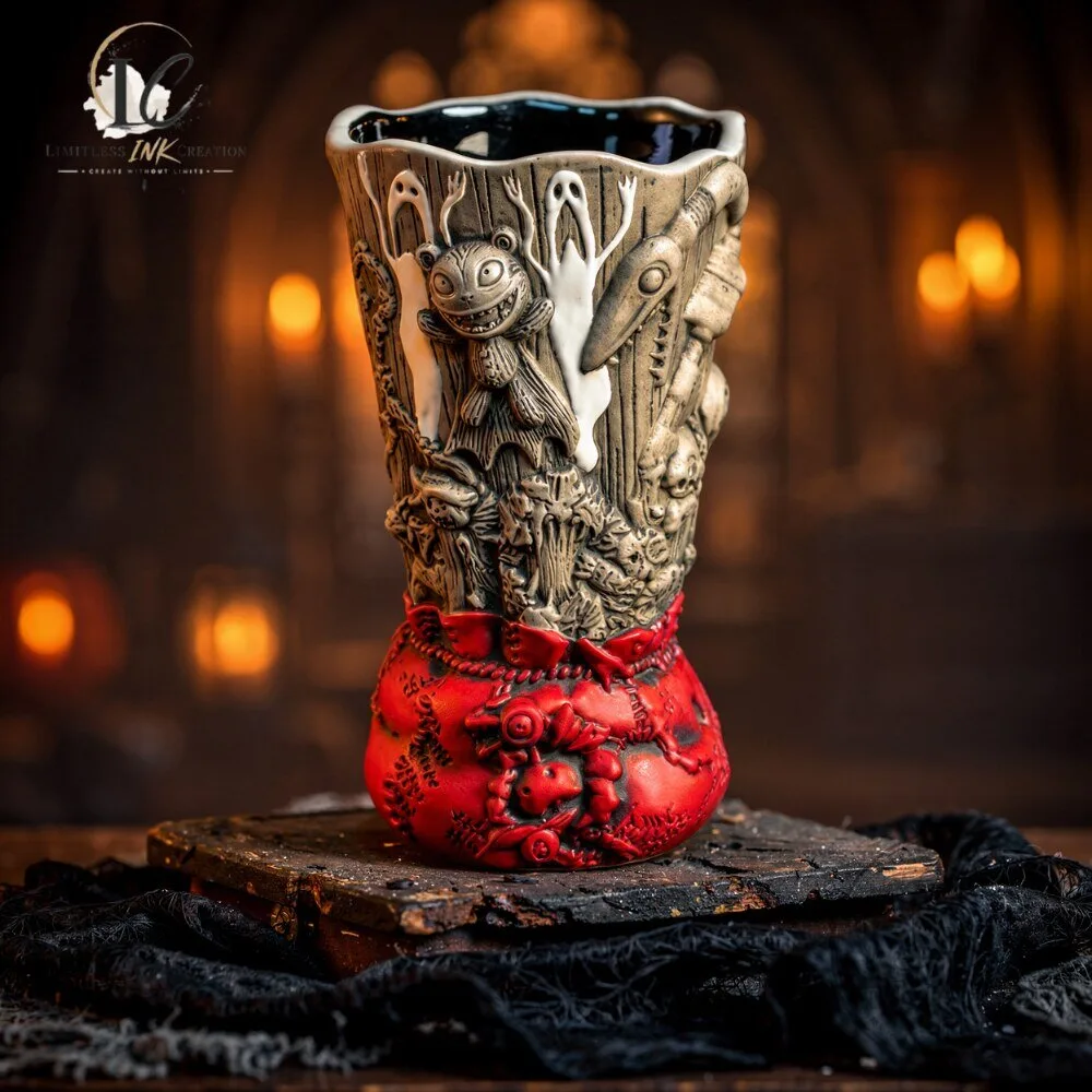 Spooky Nightmare Before Christmas Tiki Mug Halloween Cup 6 Spooky Nightmare Before Christmas Tiki Mug Halloween Cup