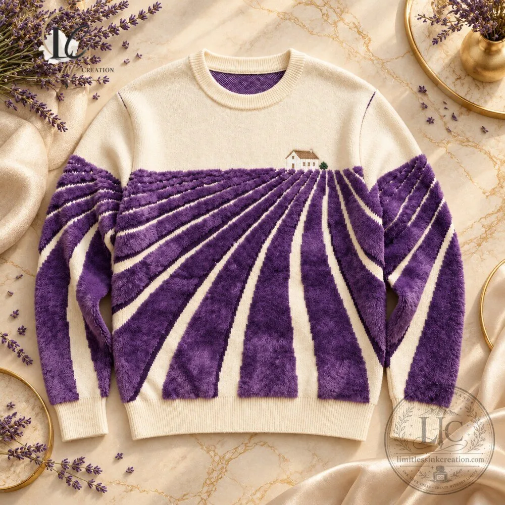 Trending 2026 Lavender Field Knit Sweater YITAI Style Knitwear 5 Trending 2026 Lavender Field Knit Sweater YITAI Style Knitwear