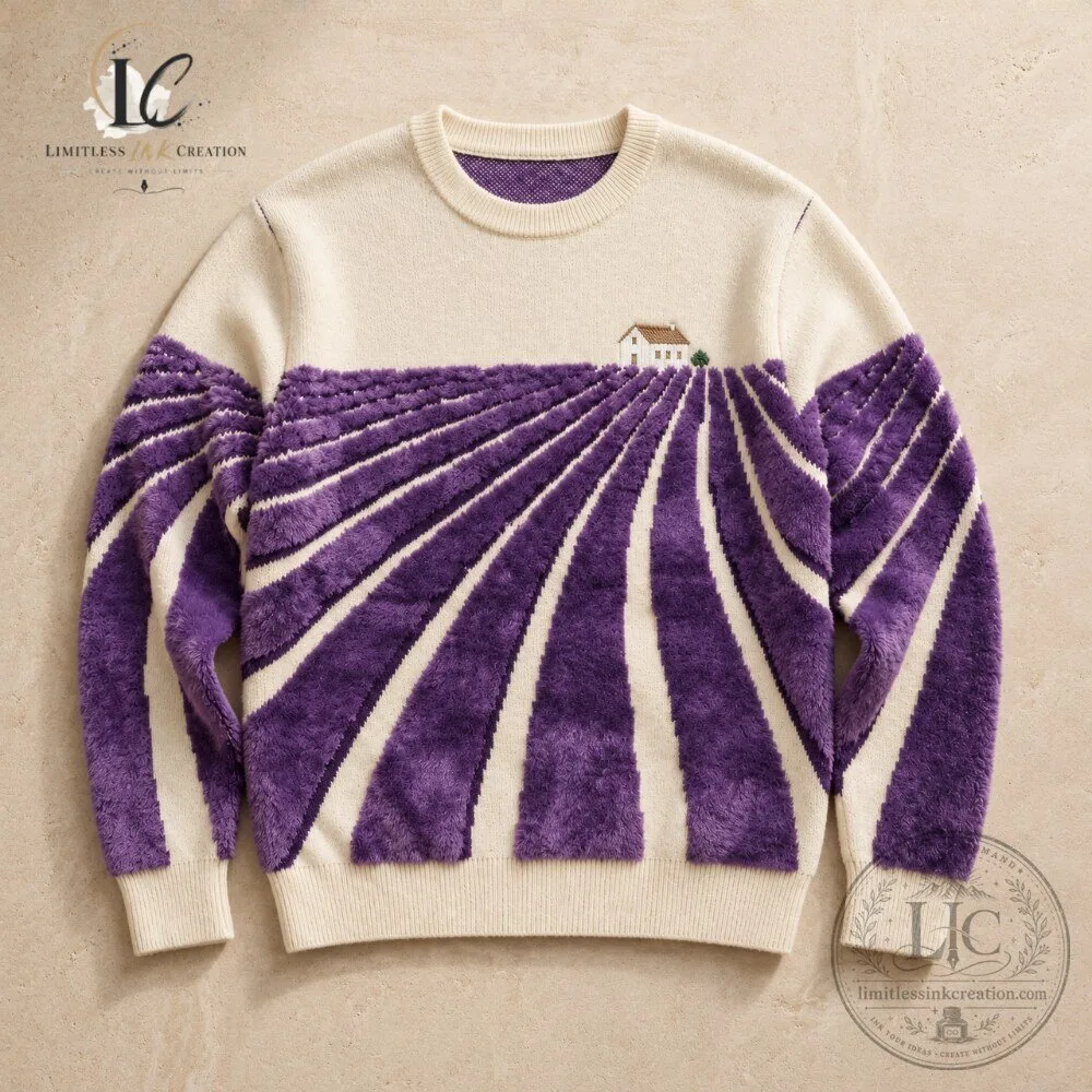 Trending 2026 Lavender Field Knit Sweater YITAI Style Knitwear 7 Trending 2026 Lavender Field Knit Sweater YITAI Style Knitwear