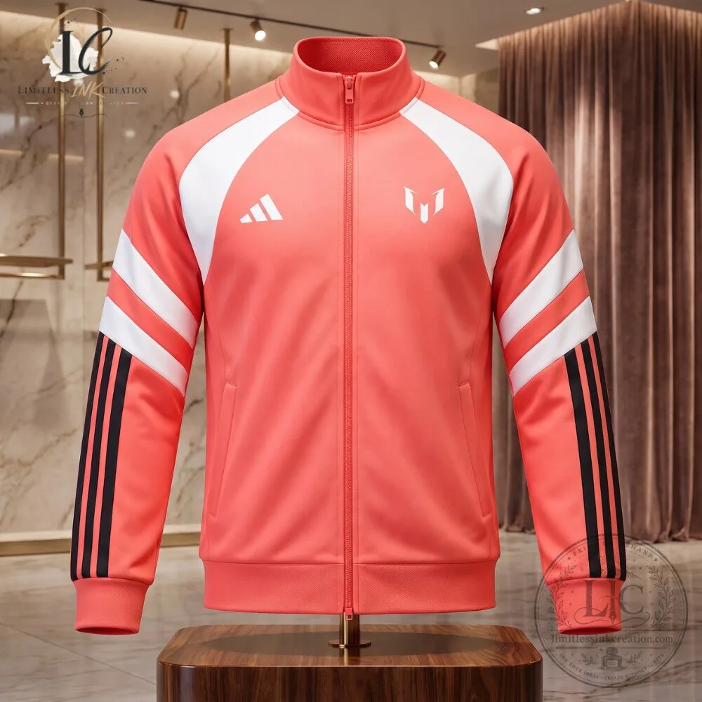 Adidas Messi House of Tiro Track Jacket Semi Lucid Red 5 Adidas Messi House of Tiro Track Jacket Semi Lucid Red