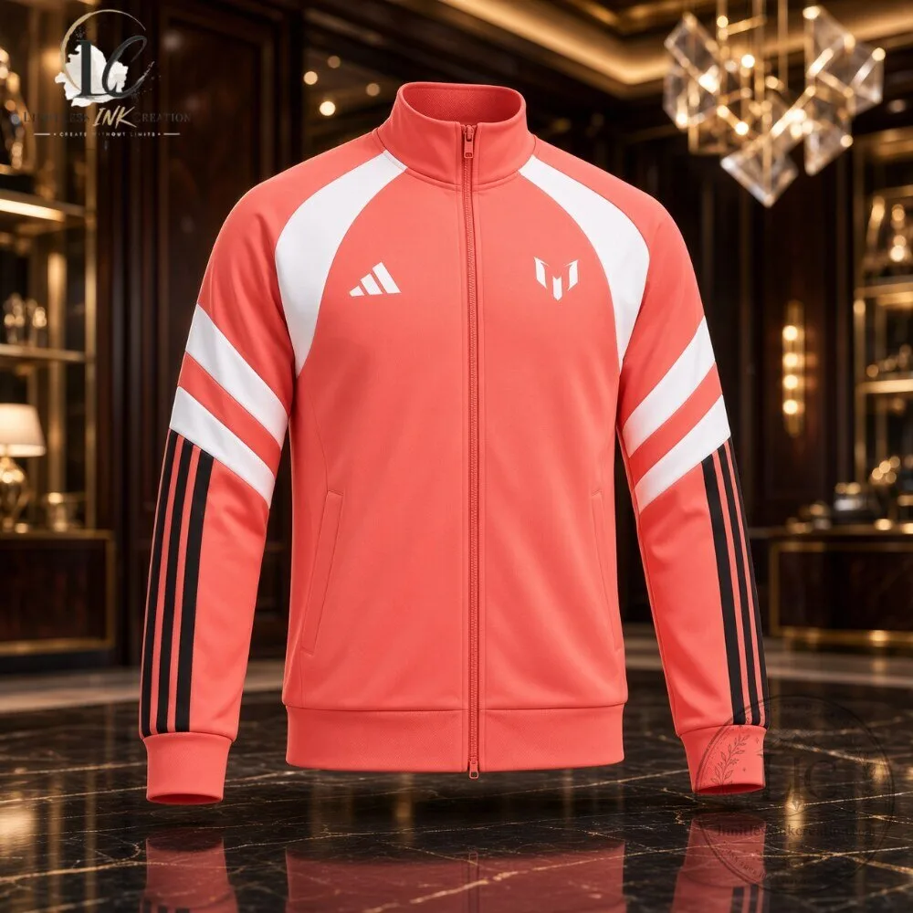 Adidas Messi House of Tiro Track Jacket Semi Lucid Red 6 Adidas Messi House of Tiro Track Jacket Semi Lucid Red