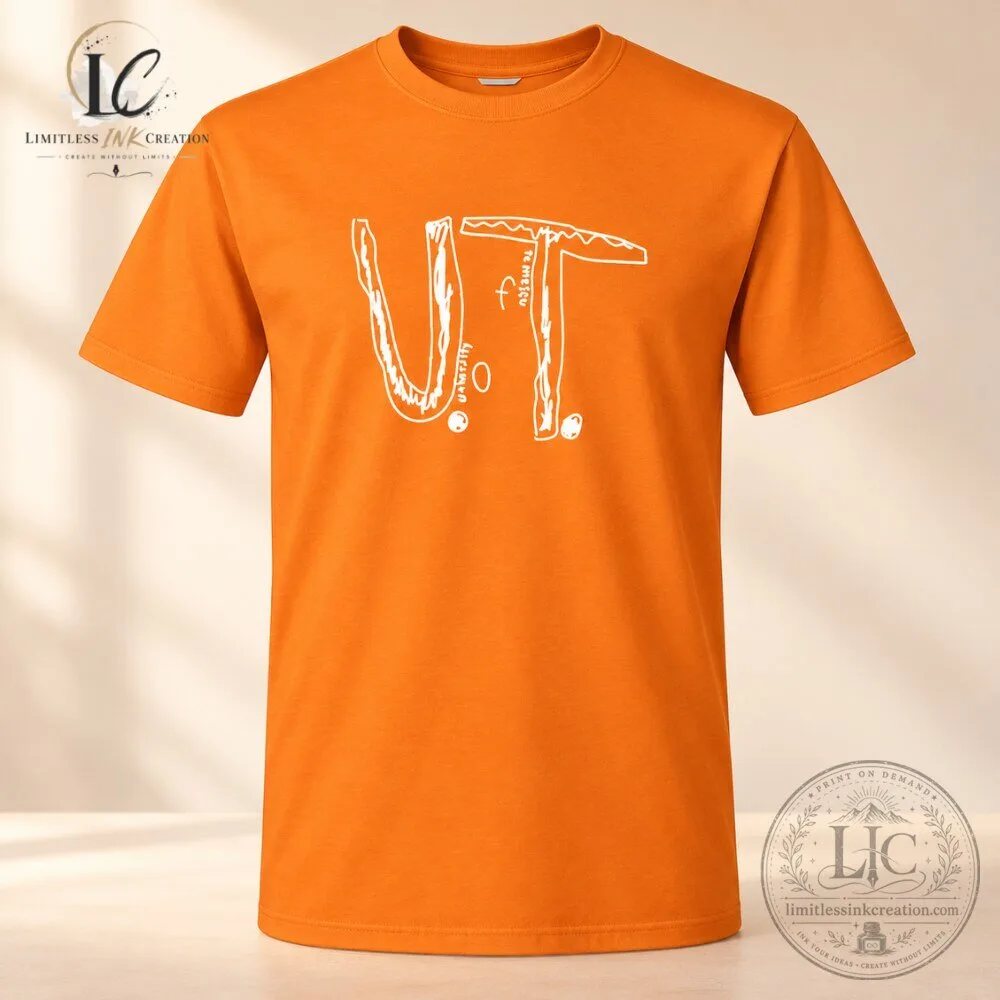 Tennessee Volunteers U T Orange T Shirt 6 Tennessee Volunteers U T Orange T Shirt
