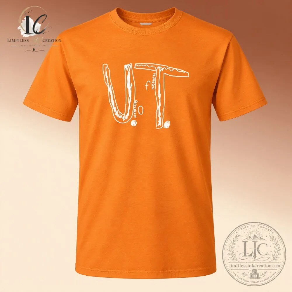 Tennessee Volunteers U T Orange T Shirt 8 Tennessee Volunteers U T Orange T Shirt