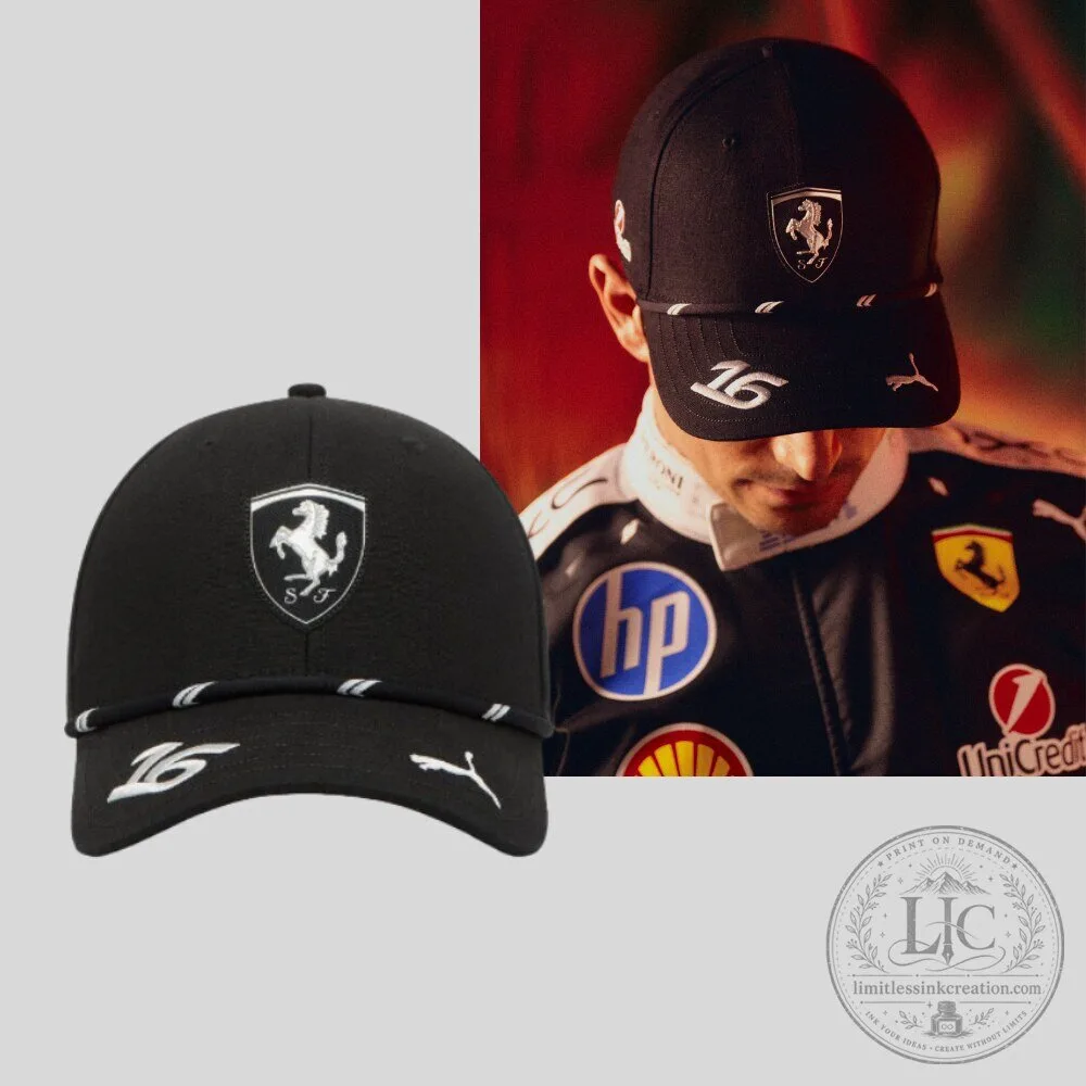 Puma Scuderia Ferrari 2026 Charles Leclerc Special Edition Cap 6 Puma Scuderia Ferrari 2026 Charles Leclerc Singapore GP Special Edition Cap