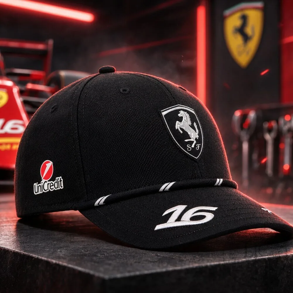 Puma Scuderia Ferrari 2026 Charles Leclerc Special Edition Cap 8 Puma Scuderia Ferrari 2026 Charles Leclerc Singapore GP Special Edition Cap
