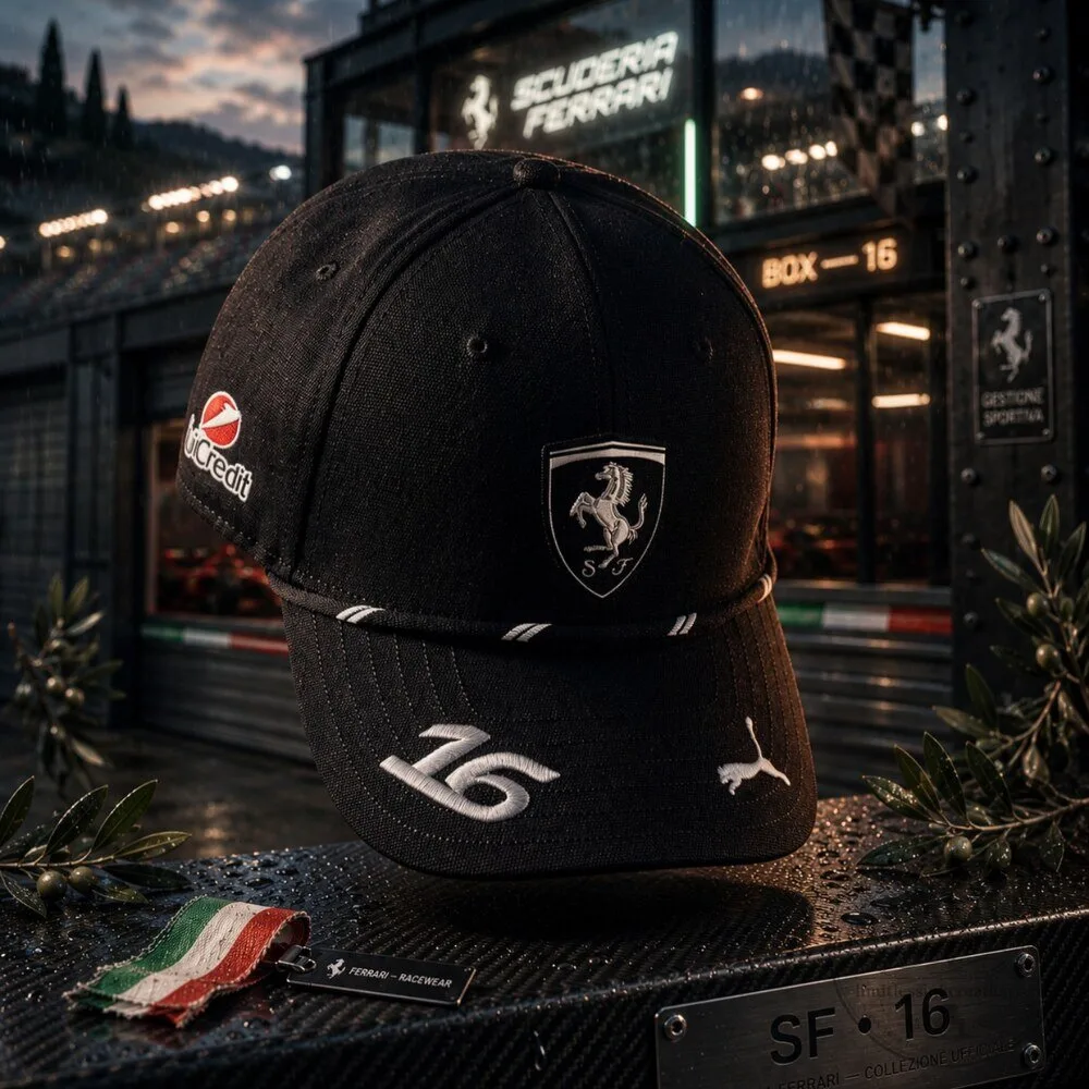 Puma Scuderia Ferrari 2026 Charles Leclerc Special Edition Cap 10 Puma Scuderia Ferrari 2026 Charles Leclerc Singapore GP Special Edition Cap