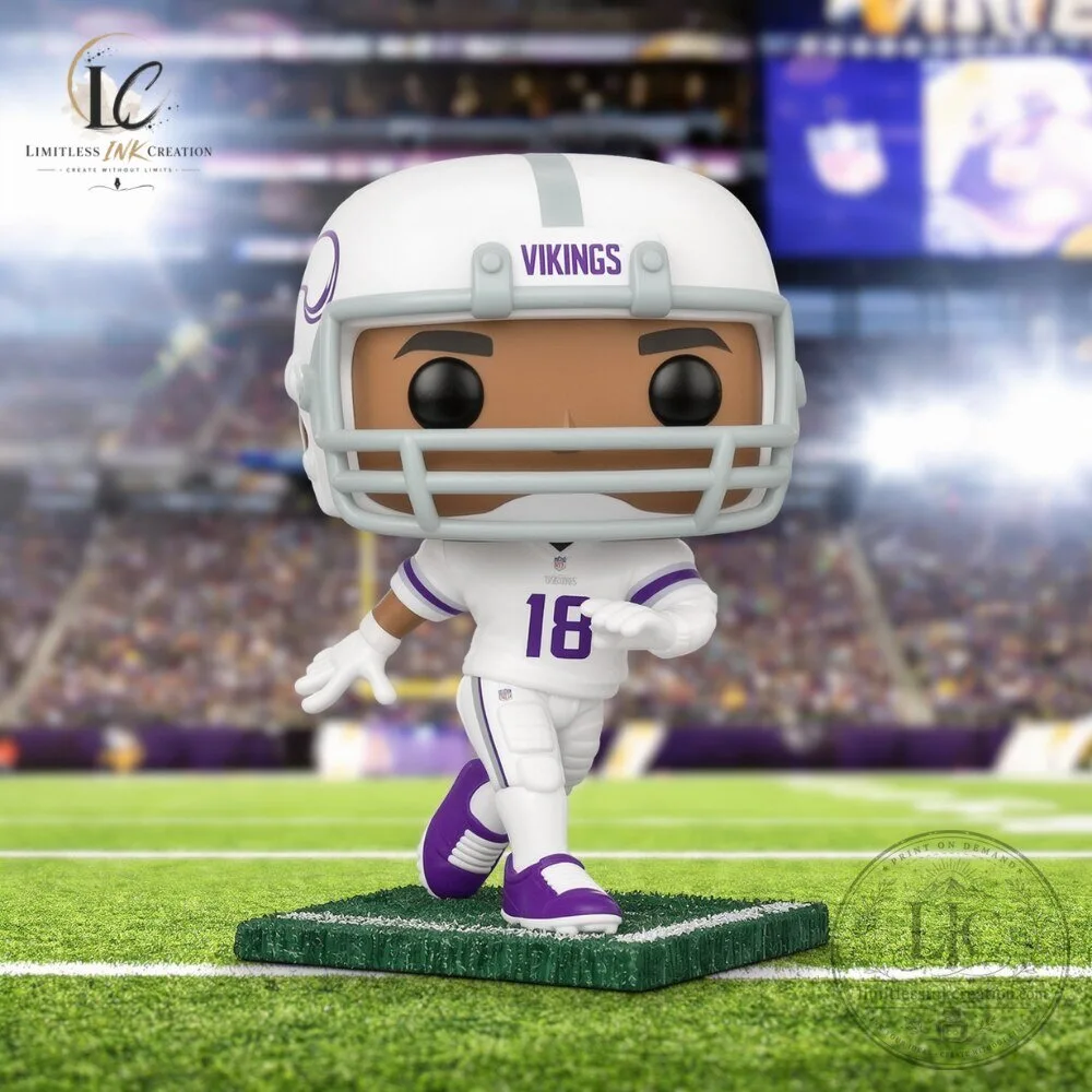Funko Pop NFL Vikings Justin Jefferson Lids Exclusive Vinyl Figure 7 Funko Pop NFL Vikings Justin Jefferson Lids Exclusive Vinyl Figure