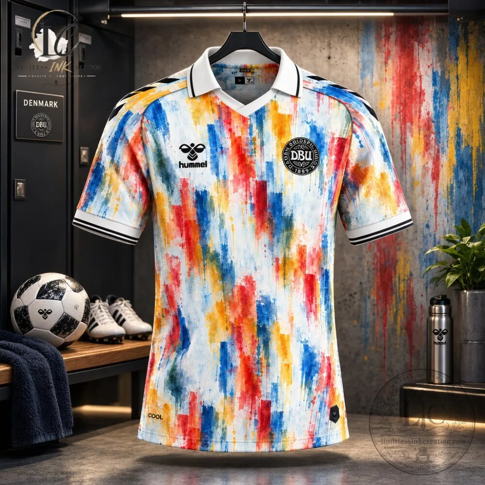 Hummel Denmark DBU Special Edition Watercolor Concept Jersey 2026 9 Hummel Denmark DBU Special Edition Watercolor Concept Jersey 2026