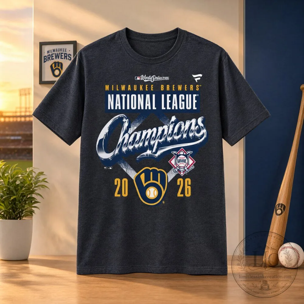 Milwaukee Brewers 2026 NL Champions Locker Room T Shirt 7 Milwaukee Brewers 2026 NL Champions Locker Room T Shirt