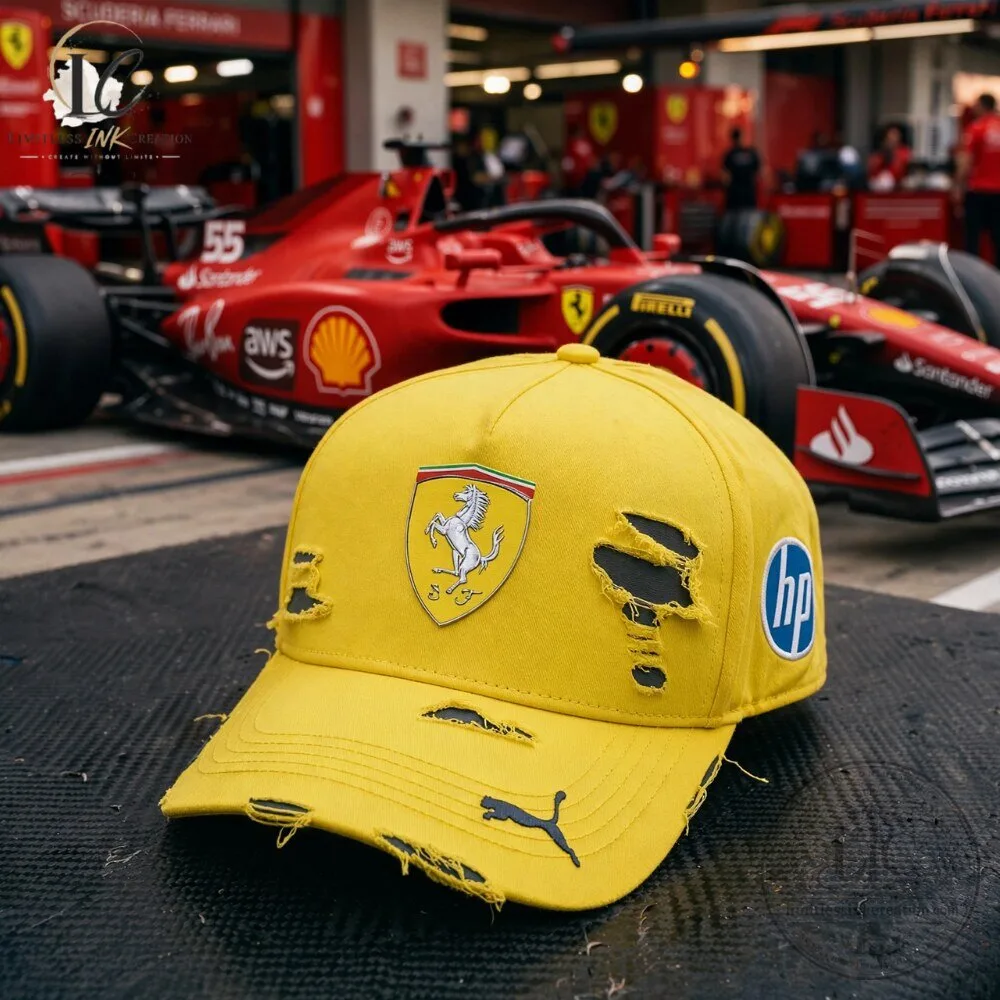 Lewis Hamilton Ferrari Brazil GP Special Edition Cap by Puma 8 Lewis Hamilton Ferrari Brazil GP Special Edition Cap by Puma