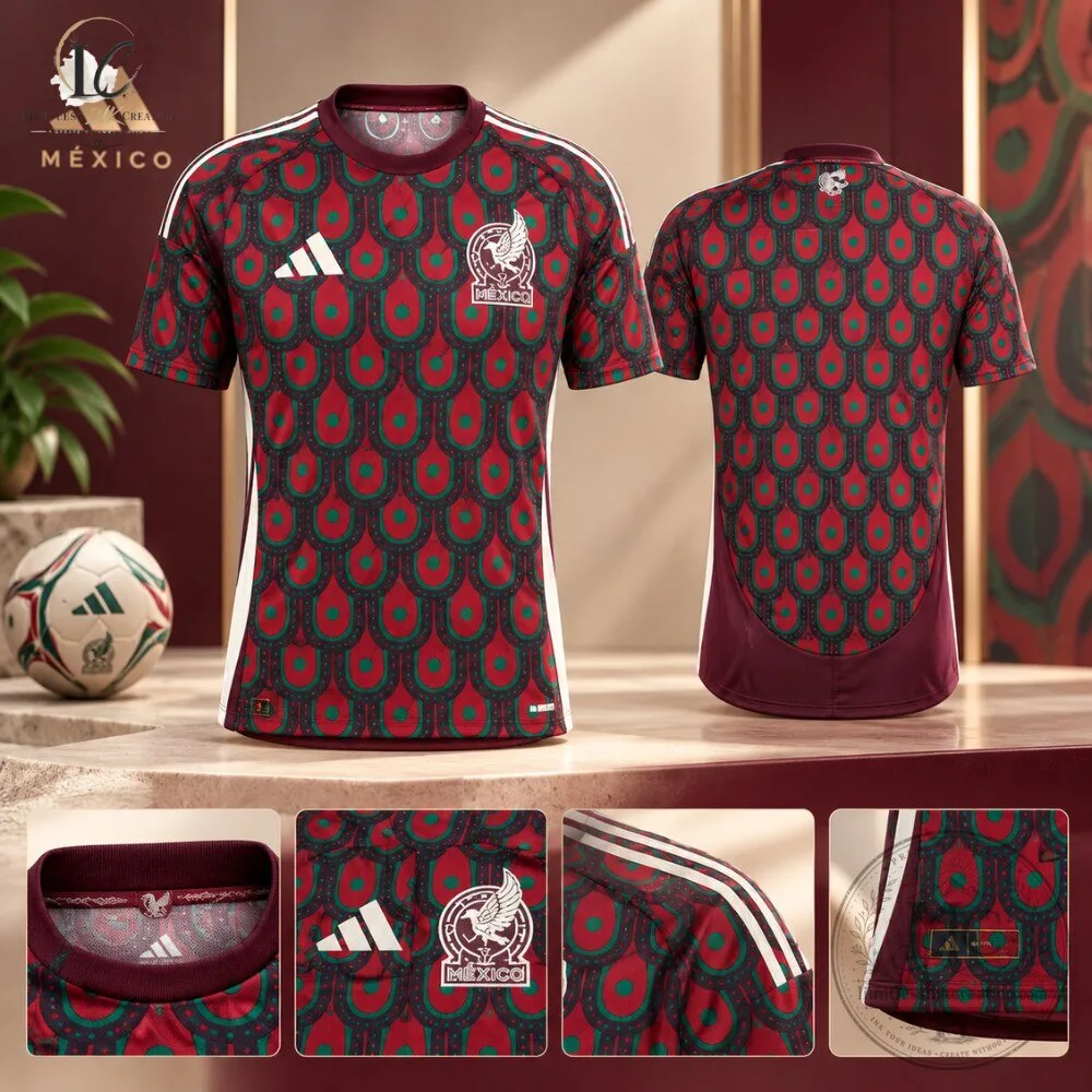 Adidas Mexico 2024 Home Jersey Authentic Kit 2026