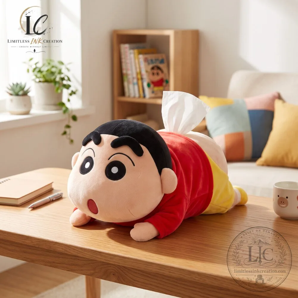 Plush Crayon Shin Chan Tissue Holder Anime Car & Desktop Dispenser 8 Plush Crayon Shin Chan Tissue Holder Anime Car & Desktop Dispenser