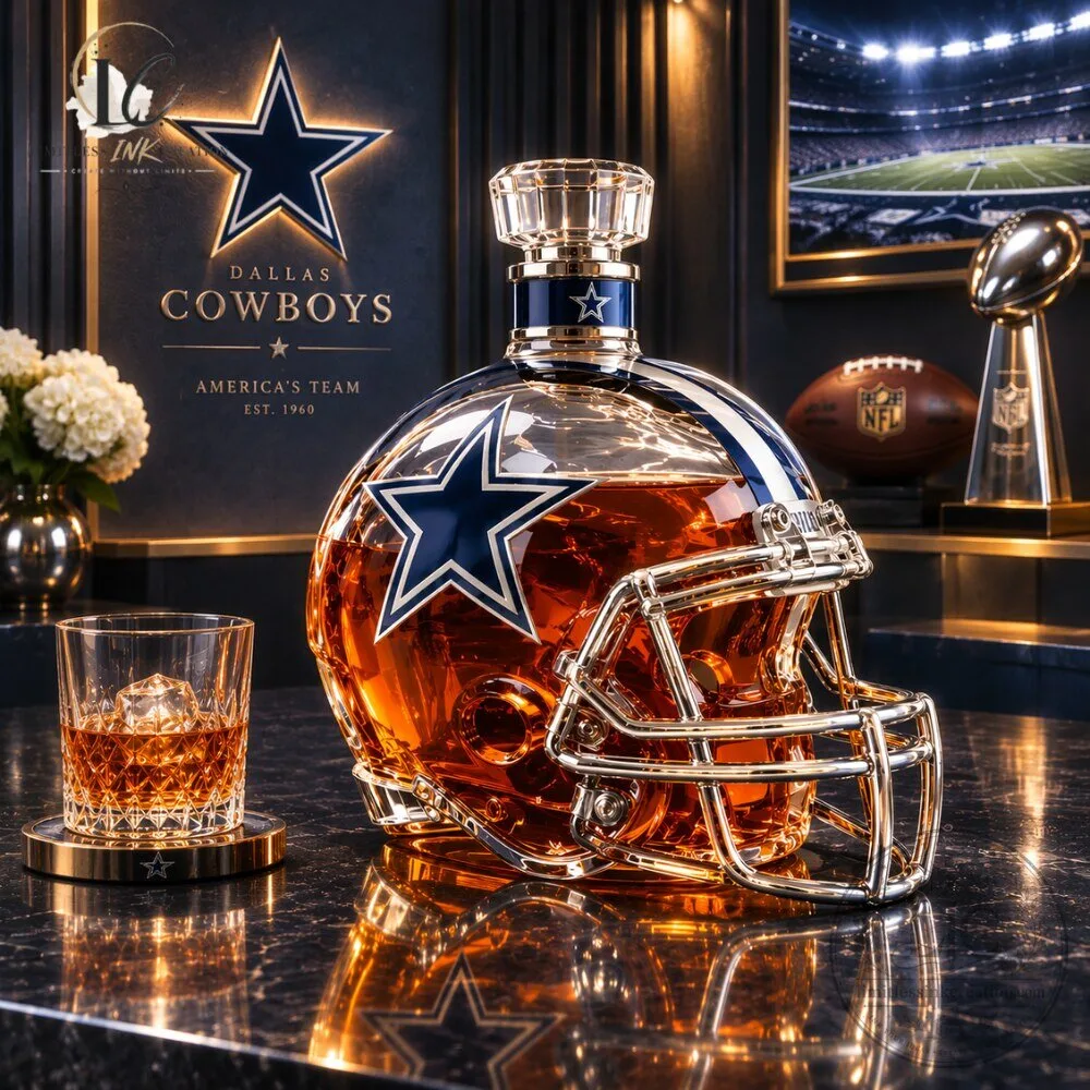 Dallas Cowboys Football Helmet Whiskey Decanter NFL Fan Gift 9 Dallas Cowboys Football Helmet Whiskey Decanter NFL Fan Gift