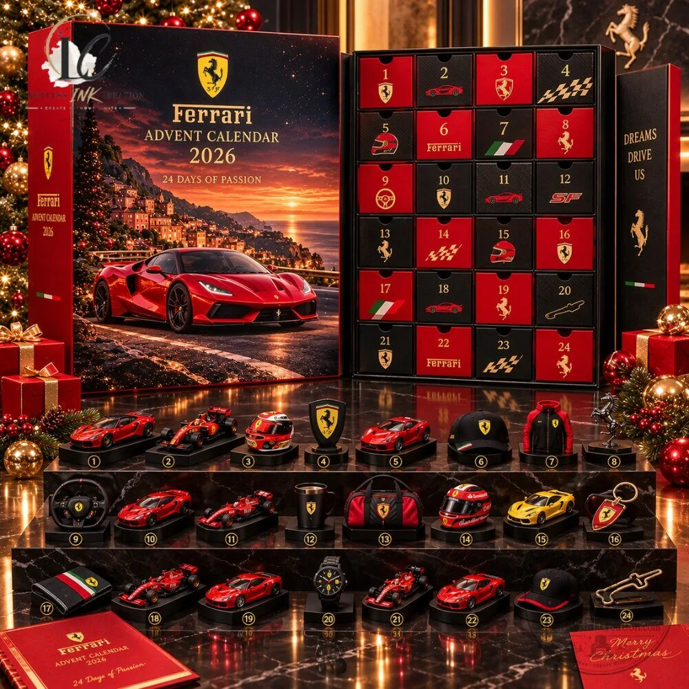 "Discover 2026 Must-Have Ferrari Calendar, Sweater, Jerseys, and Boots" 2 Best Ferrari Advent Calendar 2026 Racing Surprises