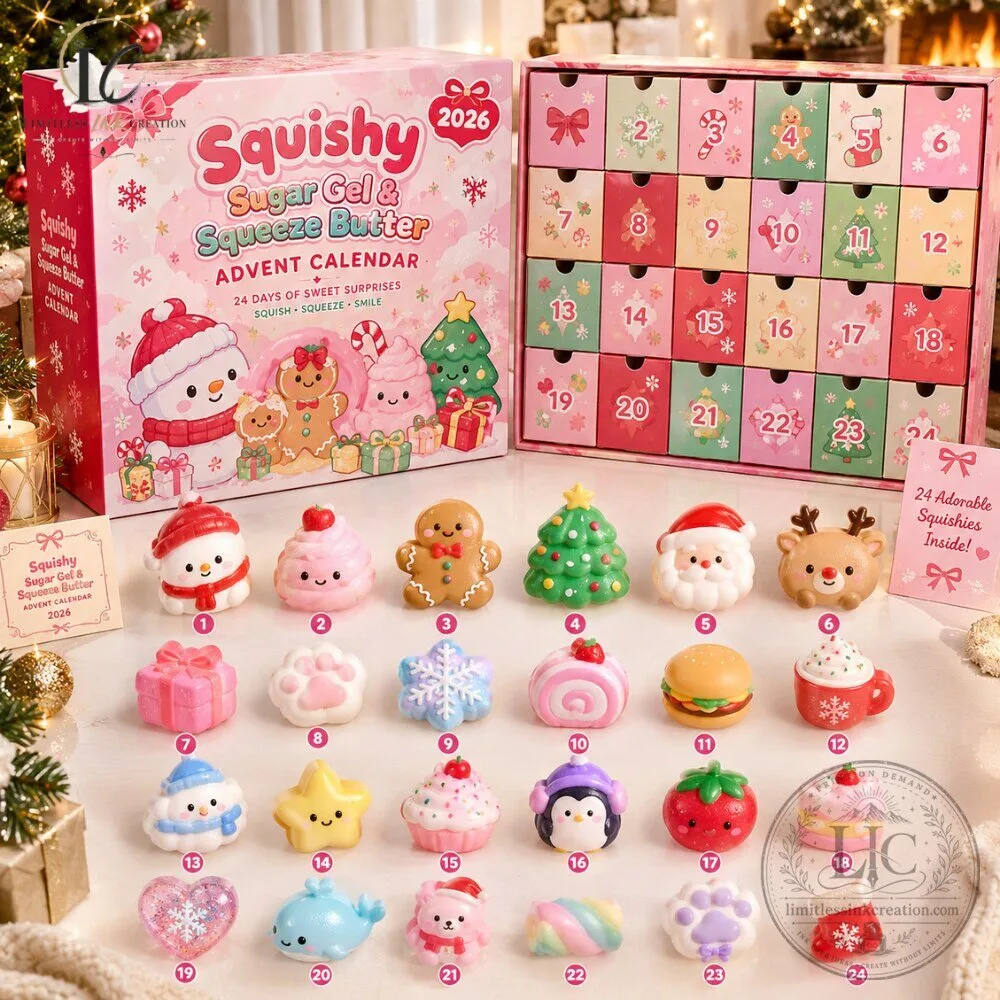 Squishy Sugar Gel & Squeeze Butter Advent Calendar 2026 5 Squishy Sugar Gel & Squeeze Butter Advent Calendar 2026