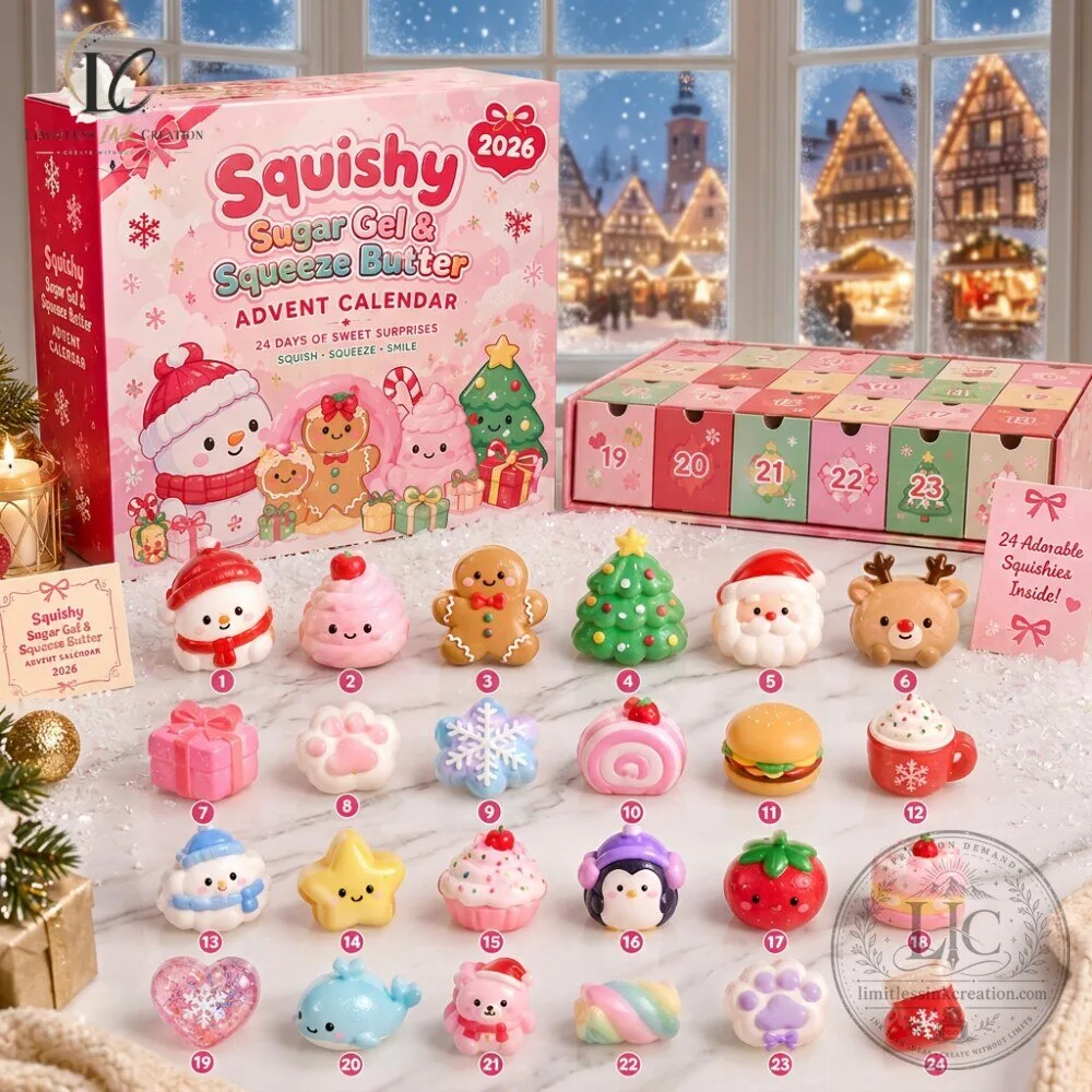 Squishy Sugar Gel & Squeeze Butter Advent Calendar 2026 6 Squishy Sugar Gel & Squeeze Butter Advent Calendar 2026