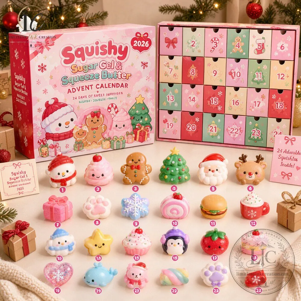 Squishy Sugar Gel & Squeeze Butter Advent Calendar 2026 7 Squishy Sugar Gel & Squeeze Butter Advent Calendar 2026