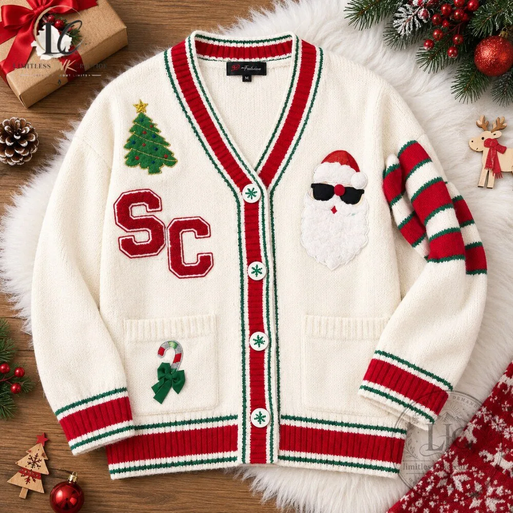 "Top 5 Must-Have Christmas Sweaters and Cardigans for 2026" 6 Trendy Santa Claus Christmas Knit Cardigan 2026