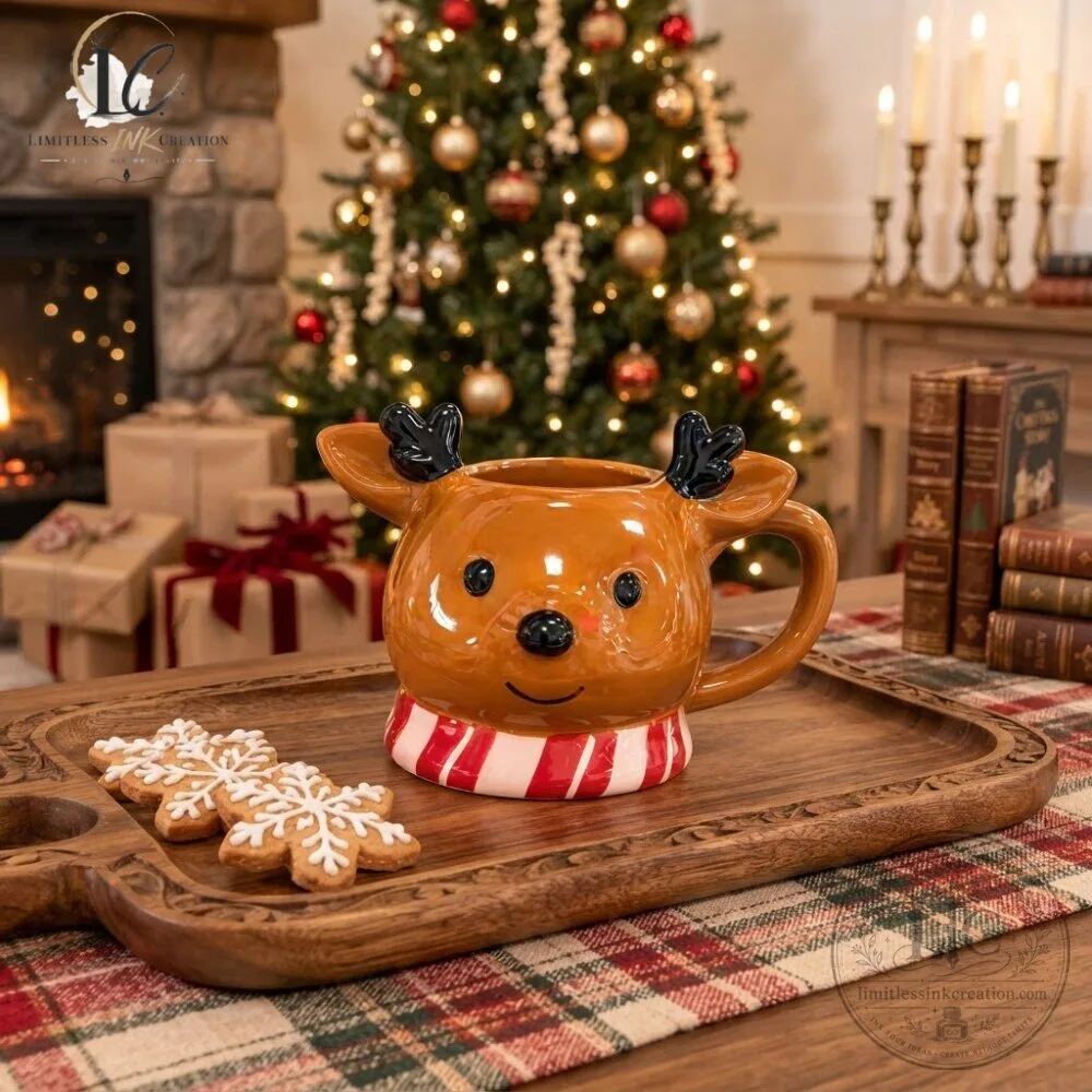 "Top 5 Must-Have Christmas Sweaters and Cardigans for 2026" 8 Cute Sculpted Reindeer Ceramic Christmas Mug with Scarf